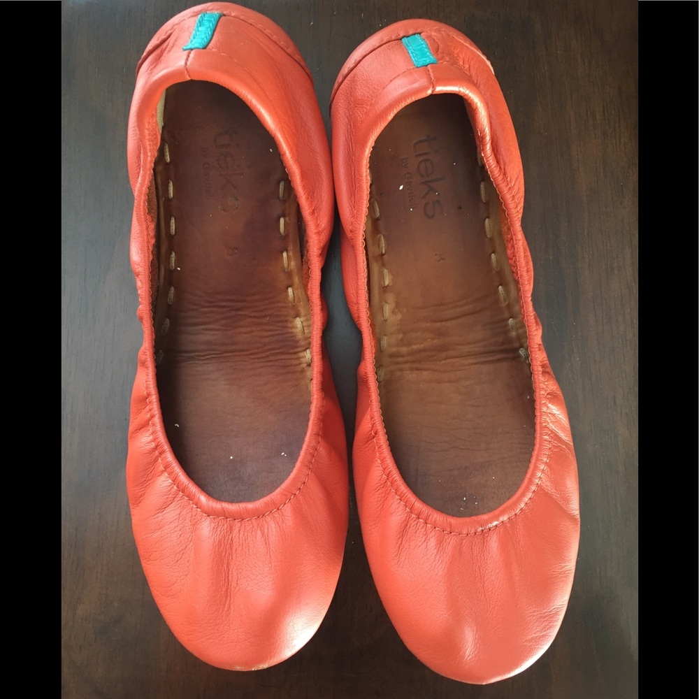 Orange Tieks Flats